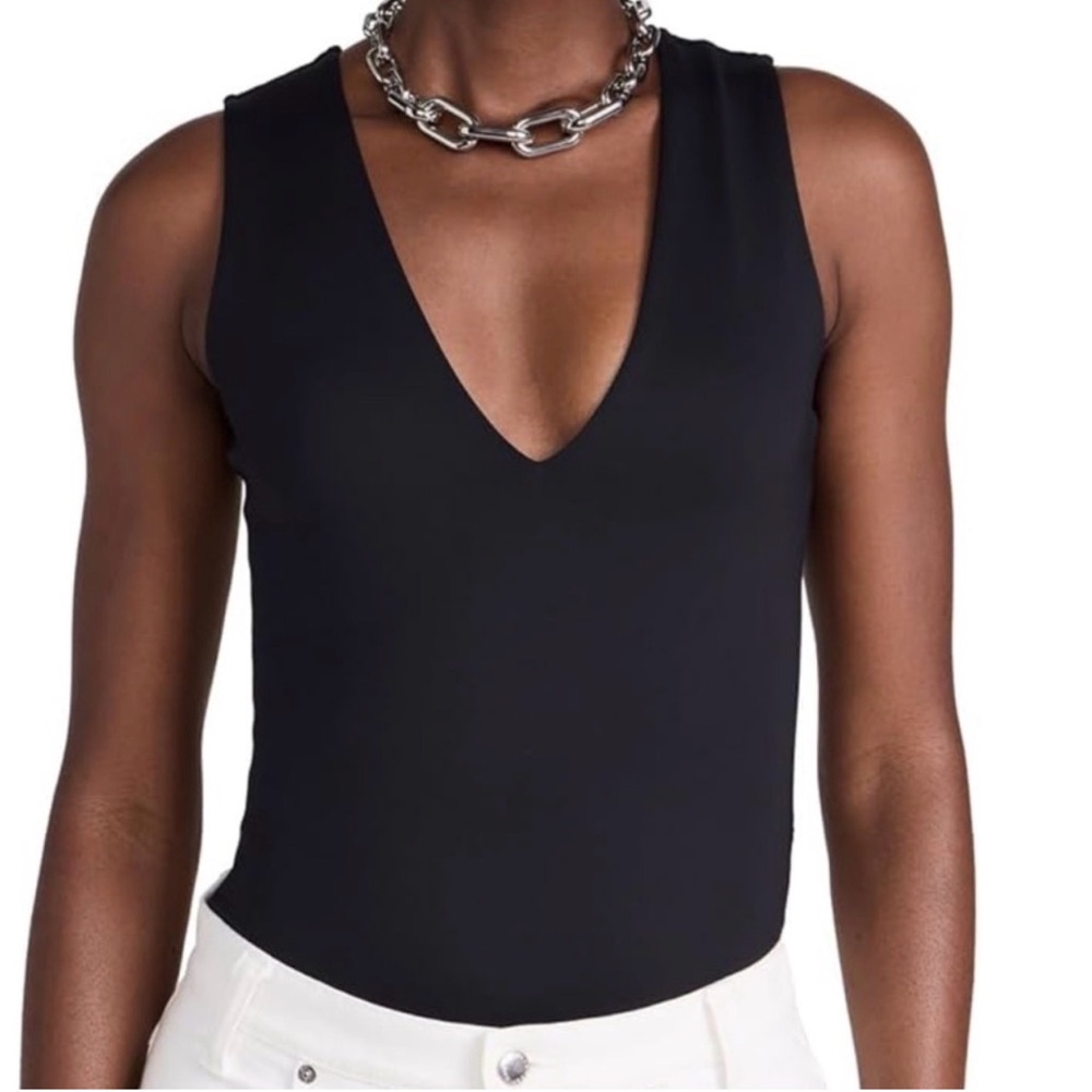 Zara Black V-Neck Bodysuit